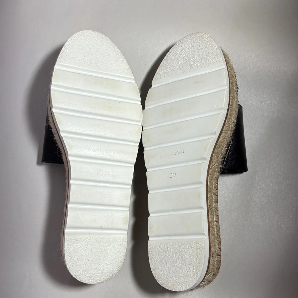 Gaimo Spain Women's Leather Espadrille Platform Sandals Size 39